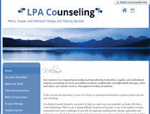 Tablet Screenshot of lpacounseling.com